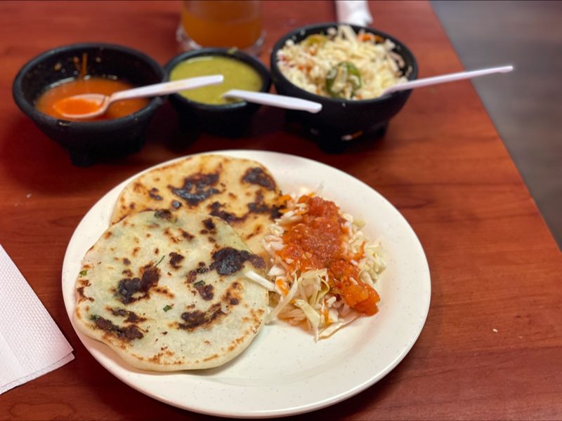 Taqueria y Pupuseria Azteca food